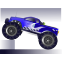 download Monster Truck Stunt clipart image with 45 hue color