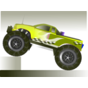 download Monster Truck Stunt clipart image with 225 hue color