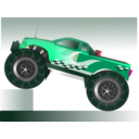 download Monster Truck Stunt clipart image with 315 hue color