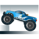 download Monster Truck Stunt clipart image with 0 hue color