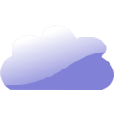 download Glassy Blue Cloud clipart image with 0 hue color