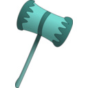 download Wooden Mallet clipart image with 135 hue color