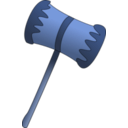 download Wooden Mallet clipart image with 180 hue color