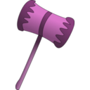 download Wooden Mallet clipart image with 270 hue color