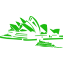 download Sydney Opera clipart image with 270 hue color