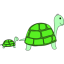 download Turtles clipart image with 90 hue color