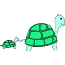 download Turtles clipart image with 135 hue color