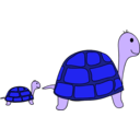 download Turtles clipart image with 225 hue color