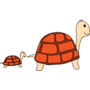 download Turtles clipart image with 0 hue color