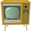 download Vintage Tv clipart image with 0 hue color