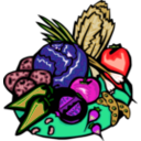 download Veggies clipart image with 315 hue color