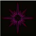 download Glowing Fantasy Star Cool clipart image with 180 hue color