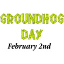 download Groundhog Day Sign clipart image with 45 hue color