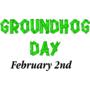 download Groundhog Day Sign clipart image with 90 hue color
