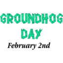 download Groundhog Day Sign clipart image with 135 hue color