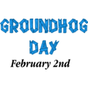 download Groundhog Day Sign clipart image with 180 hue color
