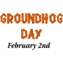download Groundhog Day Sign clipart image with 0 hue color