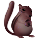 download Chipmunk Very Fat clipart image with 315 hue color