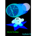 download Kirby Meteor clipart image with 180 hue color