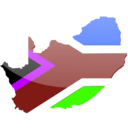 download South African Flag 2 clipart image with 225 hue color
