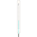 download Thermometer clipart image with 180 hue color