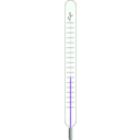 download Thermometer clipart image with 270 hue color