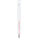 download Thermometer clipart image with 0 hue color