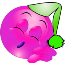 download Sleeping Boy Smiley Emoticon clipart image with 270 hue color