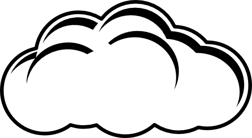Simple Cloud Black White Clipart I2clipart Royalty Free Public Domain Clipart