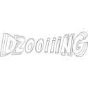 download Dzooiiing Outlined clipart image with 180 hue color