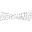 download Dzooiiing Outlined clipart image with 0 hue color