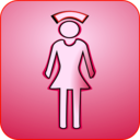 download Nurse Icon Glossy 128x128 clipart image with 135 hue color