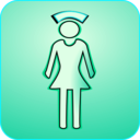 download Nurse Icon Glossy 128x128 clipart image with 315 hue color