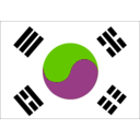 download South Korea clipart image with 90 hue color