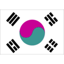 download South Korea clipart image with 315 hue color