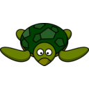 download Cartoon Turtle clipart image with 0 hue color