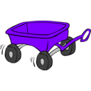 download Kids Wagon clipart image with 270 hue color