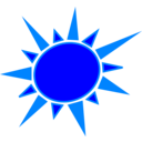 download Yellow And Orange Sun clipart image with 180 hue color