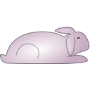 download Brown Bunny Rabbit clipart image with 270 hue color