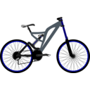 download Mountain Bike clipart image with 180 hue color