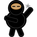 download Plump Ninja clipart image with 0 hue color