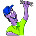 download Mechanic clipart image with 225 hue color