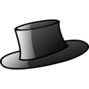 download Top Hat clipart image with 180 hue color
