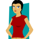 download Girl With Top clipart image with 0 hue color