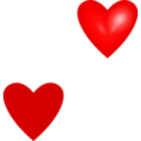 download Love Heart clipart image with 0 hue color
