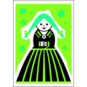 download Matchbox Label Girl By Rones clipart image with 90 hue color