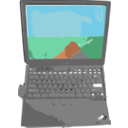 download Notebook Computer clipart image with 0 hue color