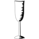 download Champagne Glass clipart image with 90 hue color