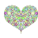 download Heart Of Stars clipart image with 90 hue color