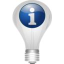 download Info Lightbulb clipart image with 90 hue color